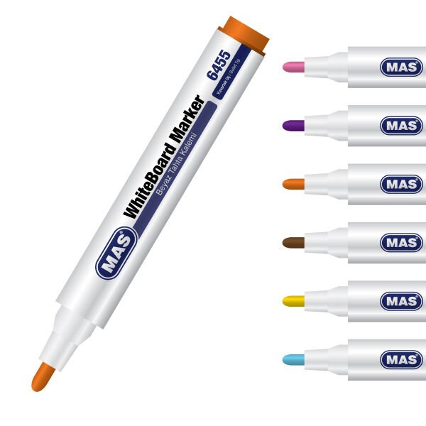 MAS BEYAZ TAHTA KALEMİ 6455 PEMBE