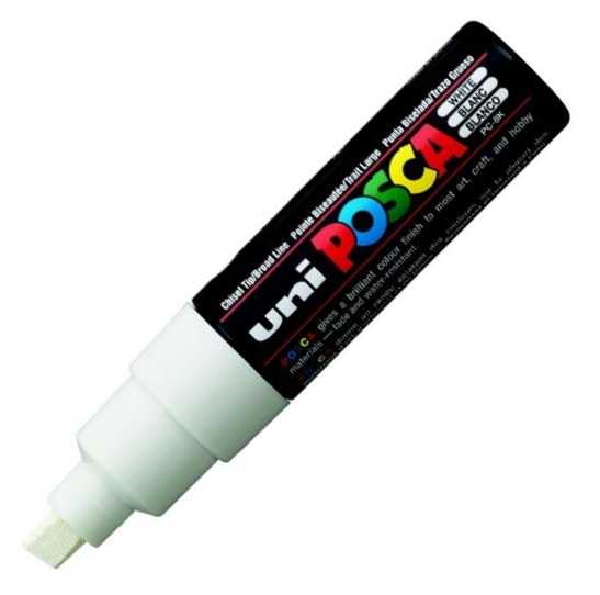 UNİ POSTER MARKÖRÜ POSCA PC-8K 8.0 BEYAZ
