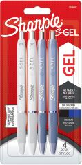 SHARPIE JEL KALEM S-GEL FASHION MAVİ-BEYAZ 4 LÜ KRŞ. BLS. 2162647
