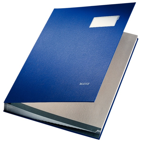 LEITZ İMZA DOSYASI PLASTİK 20 SAYFA L-5700 MAVİ
