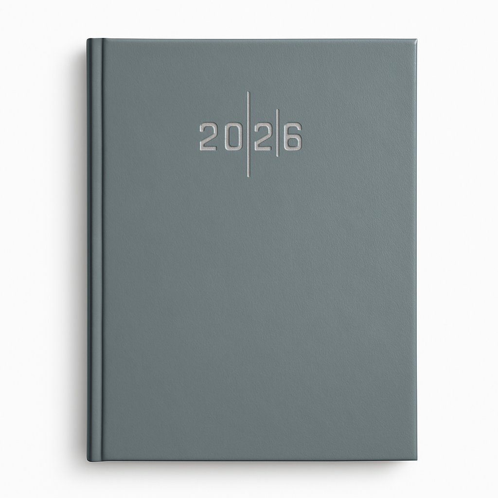 LİZ 2026 AJANDA 17X24 EKONOMİK CİLT BEZİ ÇİZGİLİ AJ907 (GRİ)
