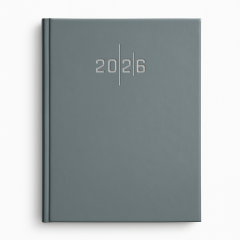 LİZ 2026 AJANDA 17X24 EKONOMİK CİLT BEZİ ÇİZGİLİ AJ907 (GRİ)