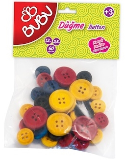 BU-BU DÜĞME 1,2CM - 2,5CM 40'LI RENKLİ BUBU-HS0007