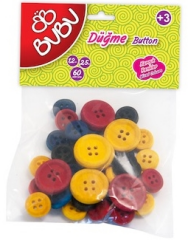 BU-BU DÜĞME 1,2CM - 2,5CM 40'LI RENKLİ BUBU-HS0007