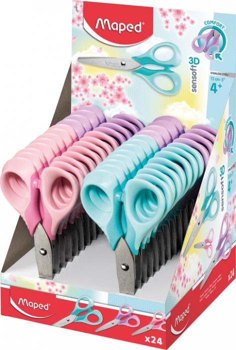 MAPED MAKAS SENSOFT FLUO 13 CM PASTEL RENKLİ DISPLAY 484211