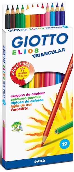 GIOTTO KURU BOYA ELIOS TRI POLIMER ÜÇGEN 12 Lİ ASKILI PAKET 275800
