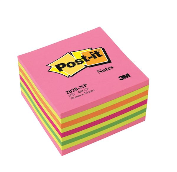 POST-IT YAPIŞKANLI KÜP NOT 76X76 PEMBE 450YP 2028NP