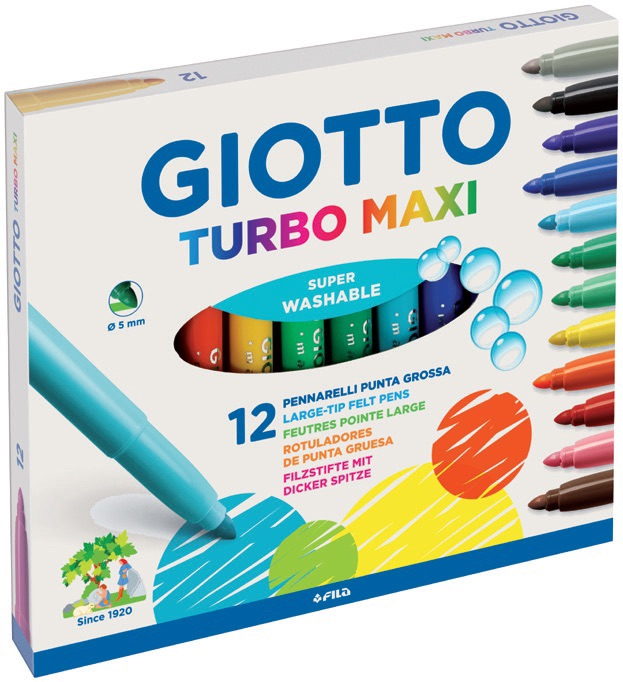 GIOTTO KEÇELİ KALEM TURBO MAXI 12 Lİ 454000