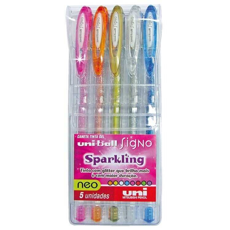 UNİ JEL KALEM SIGNO SPARKLING UM-120SP/5C 1.0 5 Lİ