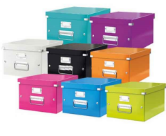 LEITZ SAKLAMA KUTUSU WOW CLICK & STORE ORTA BOY L-6044 MOR