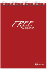 KESKİN BLOKNOT FREE A6 PP KAPAK SPİRALLİ 80 YP. ÇİZGİLİ 145211-99
