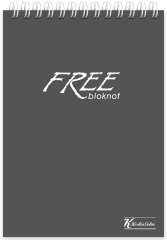 KESKİN BLOKNOT FREE A6 PP KAPAK SPİRALLİ 80 YP. ÇİZGİLİ 145211-99