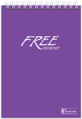 KESKİN BLOKNOT FREE A6 PP KAPAK SPİRALLİ 80 YP. ÇİZGİLİ 145211-99