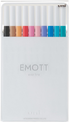 UNİ FINELINER KALEM EMOTT SET PEM-SY/10C.02 0.4 PASTEL RENKLER 10 LU