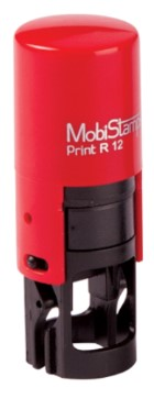 MOBİSTAMPS KAŞE YUVARLAK RC-12 BOŞ KEÇELİ