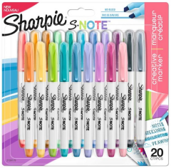 SHARPIE MARKÖR SNOTE SET KREATİF KESİK UÇ 20 Lİ KARIŞIK 2139179