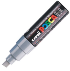 UNİ POSTER MARKÖRÜ POSCA PC-8K 8.0 GRİ