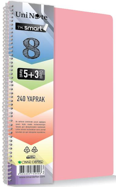 ÇINAR DEFTER A4 I M SMART SEPERATÖRLÜ 6K+3Ç 225 YP. 62060