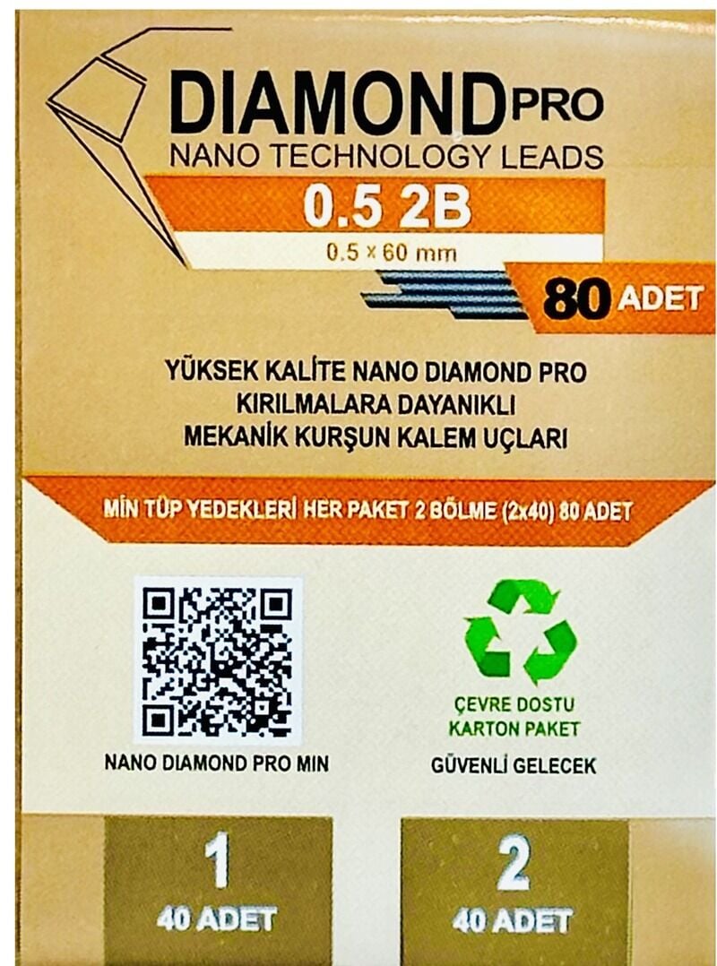 UNİ MİN NANO DIOMAND NDP-05-80 2B 0.5 2B 80 Lİ