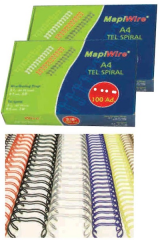 MAPİ SPİRAL TEL 3:1 1/4 ŞEFFAF 100LÜ 210 02 30