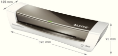 LEITZ LAMİNASYON MAKİNESİ A4 ILAM HOME WOW L-7368 GRİ PVC KAPLAMA