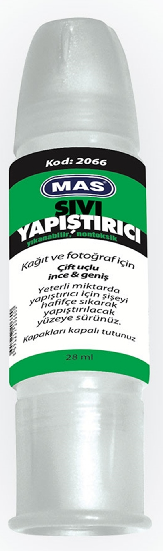 MAS YAPIŞTIRICI SIVI ÇİFT UÇLU 28 ML 2066
