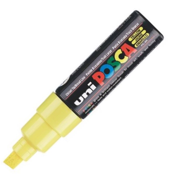 UNİ POSTER MARKÖRÜ POSCA PC-8K 8.0 SARI