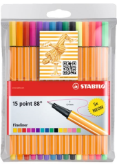 STABILO GLISS KALEM POINT 88 SET 15 RENK (10+5) ASKILI PAKET 8815-1