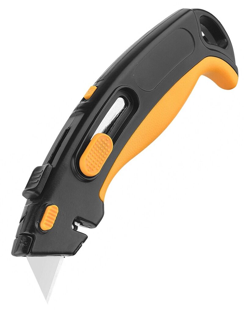 KRAF MAKET BIÇAĞI İŞ GÜVENLİĞİ ALÜMİNYUM 2 FONKSİYONLU+2 YEDEK BIÇAK 676G