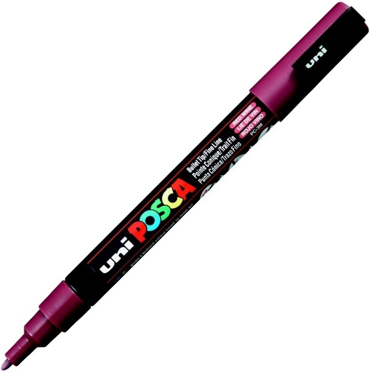 UNİ POSTER MARKÖRÜ POSCA 0.9-1.3 PC-3M KIRMIZI