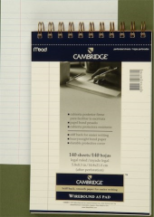 MEAD BLOKNOT CAMBRIDGE SPİRALLİ KARTON KAPAK A5 BEYAZ 140 YP ÇİZGİLİ M-143848