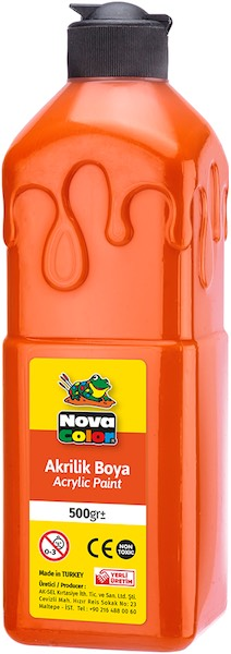 NOVA COLOR AKRİLİK BOYA 500 GR TURUNCU NC-388