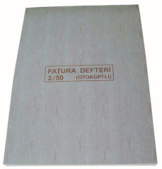 DİLMAN FATURA DEFTERİ OTOKOPİLİ 3/50 3 NÜSHA 4123