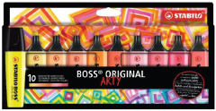STABILO FOSFORLU KALEM BOSS ORIGINAL SET 10 LU SICAK RENKLER 70/10-1-20