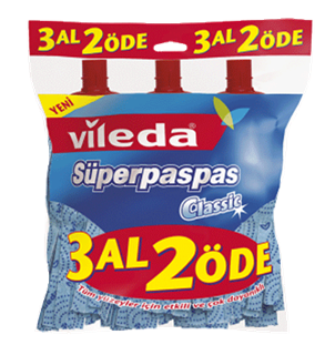 VİLEDA YEDEK SÜPER PASPAS KLASİK 3 AL 2 ÖDE 149103
