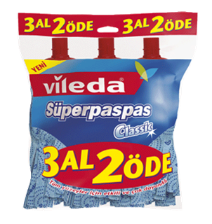 VİLEDA YEDEK SÜPER PASPAS KLASİK 3 AL 2 ÖDE 149103