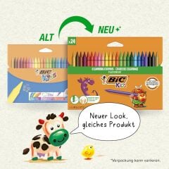 BIC KIDS PLASTIDECOR 24'LÜ SİLİNEBİLİR PASTEL BOYA 8297721