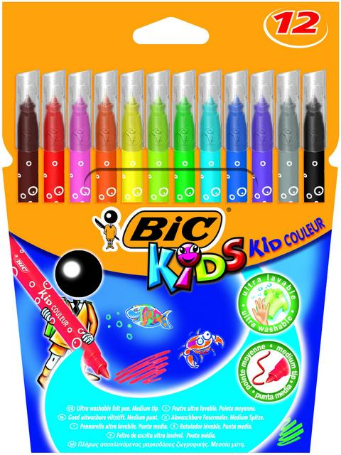 Kids Kid Couleur Ultra Yıkanabilir 12'li Keçeli Boya Kalemi / 920293