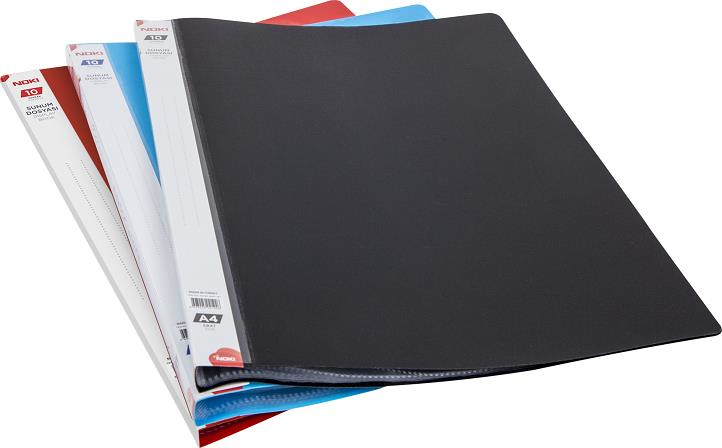 NOKİ SUNUM DOSYASI A4 PRIME 10 LU SİYAH 64110-NNP-190