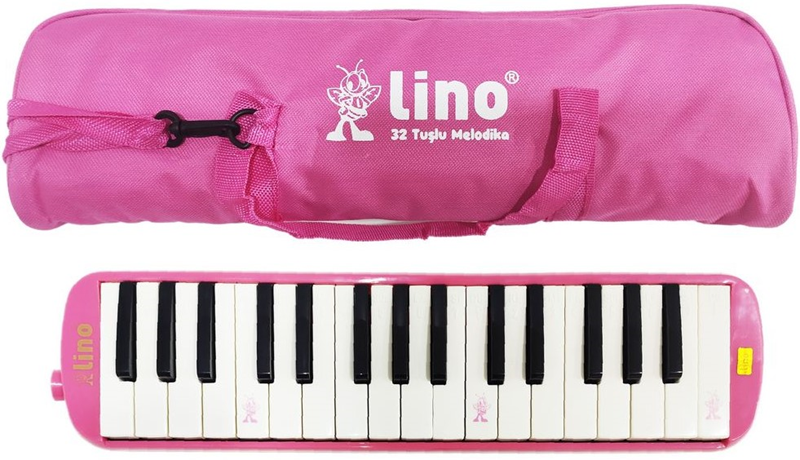 LİNO MELODİKA 32 TUŞLU BEZ ÇANTA PEMBE LN-32-PS