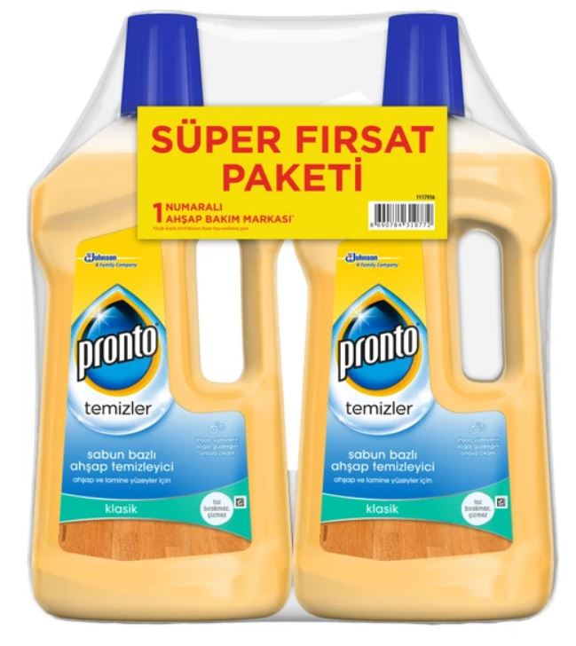 PRONTO AHŞAP TEMİZLEYİCİ 2 Lİ PROMOSYON PAKET 2x750 ML
