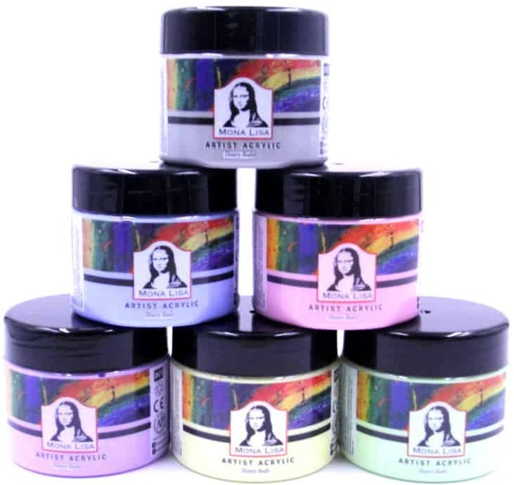 SÜDOR AKRİLİK BOYA SET MONALISA 6 LI PASTEL RENK 125 ML MA125-X6-3