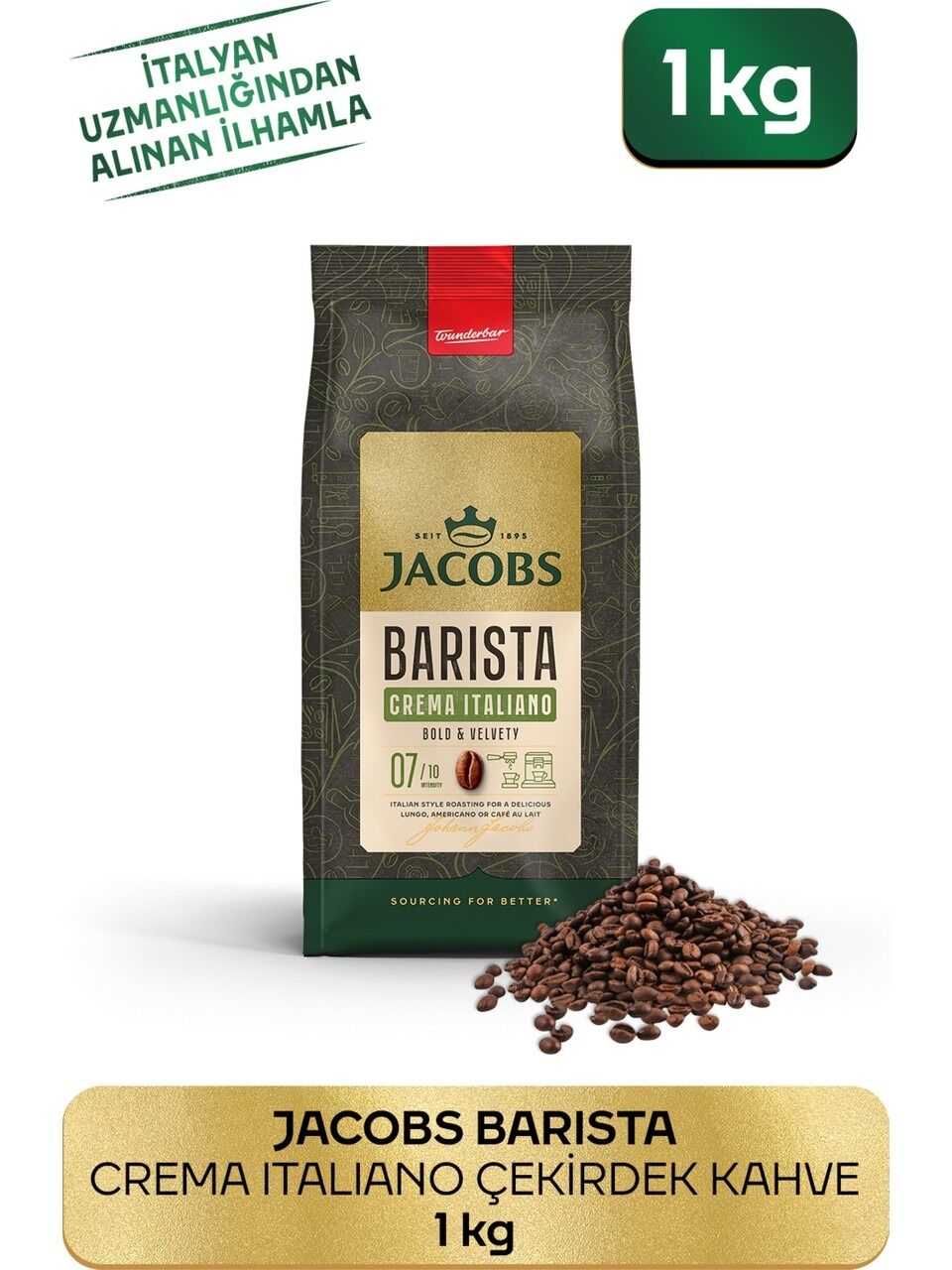 JACOBS BARİSTA BEANS CREMA ITALİANO 1 KG 4058063