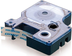 DYMO ŞERİT D1 12MM x 7MT BEYAZ/SİYAH 720530 45013