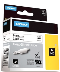 DYMO ŞERİT RHİNOPRO 9MM x 1.5MT BEYAZ/SİYAH 18053