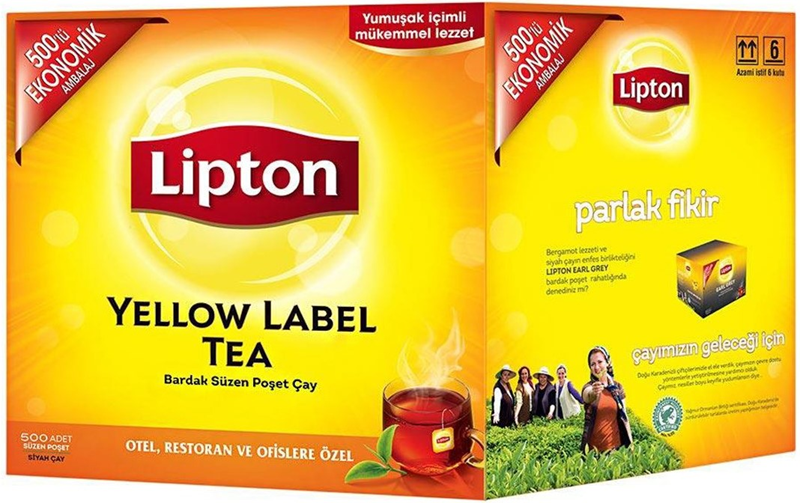 LİPTON BARDAK POŞET ÇAY 500 LÜ YELLOW LABEL 2 GR 70004874-69700887