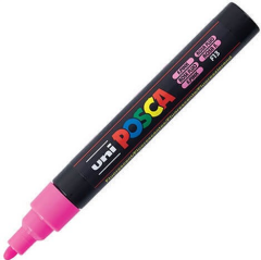 UNİ POSTER MARKÖRÜ POSCA 1.8-2.5 PC-5M FOSFORLU PEMBE