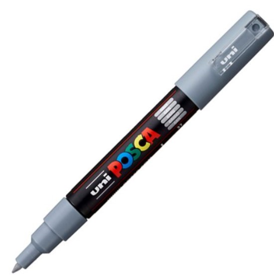 UNİ POSTER MARKÖRÜ POSCA PC-1M 0.7 GRİ