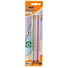 BIC EVOLUTION KURŞUN KALEM PASTEL SİLGİLİ 5 Lİ BLS. 518986