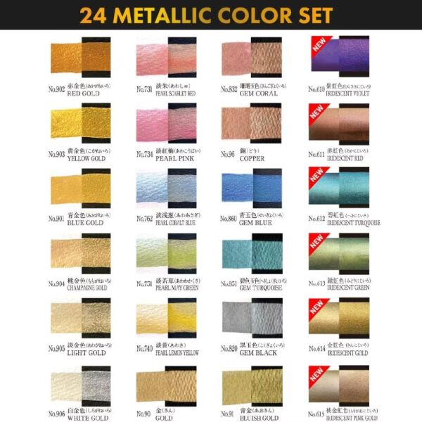 ZIG SULUBOYA GANSAI TAMBI MC20/24V/NW3 METALLIC 24 RENK